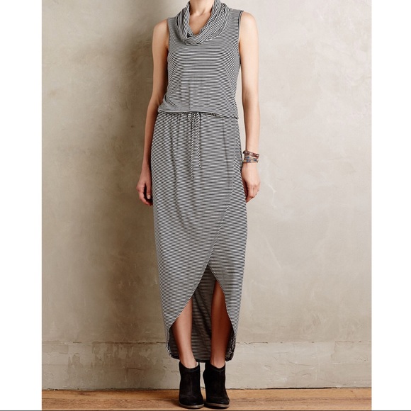 Anthropologie Dresses & Skirts - Anthropologie Sz L Dolan Striped Cowl Neck Dress